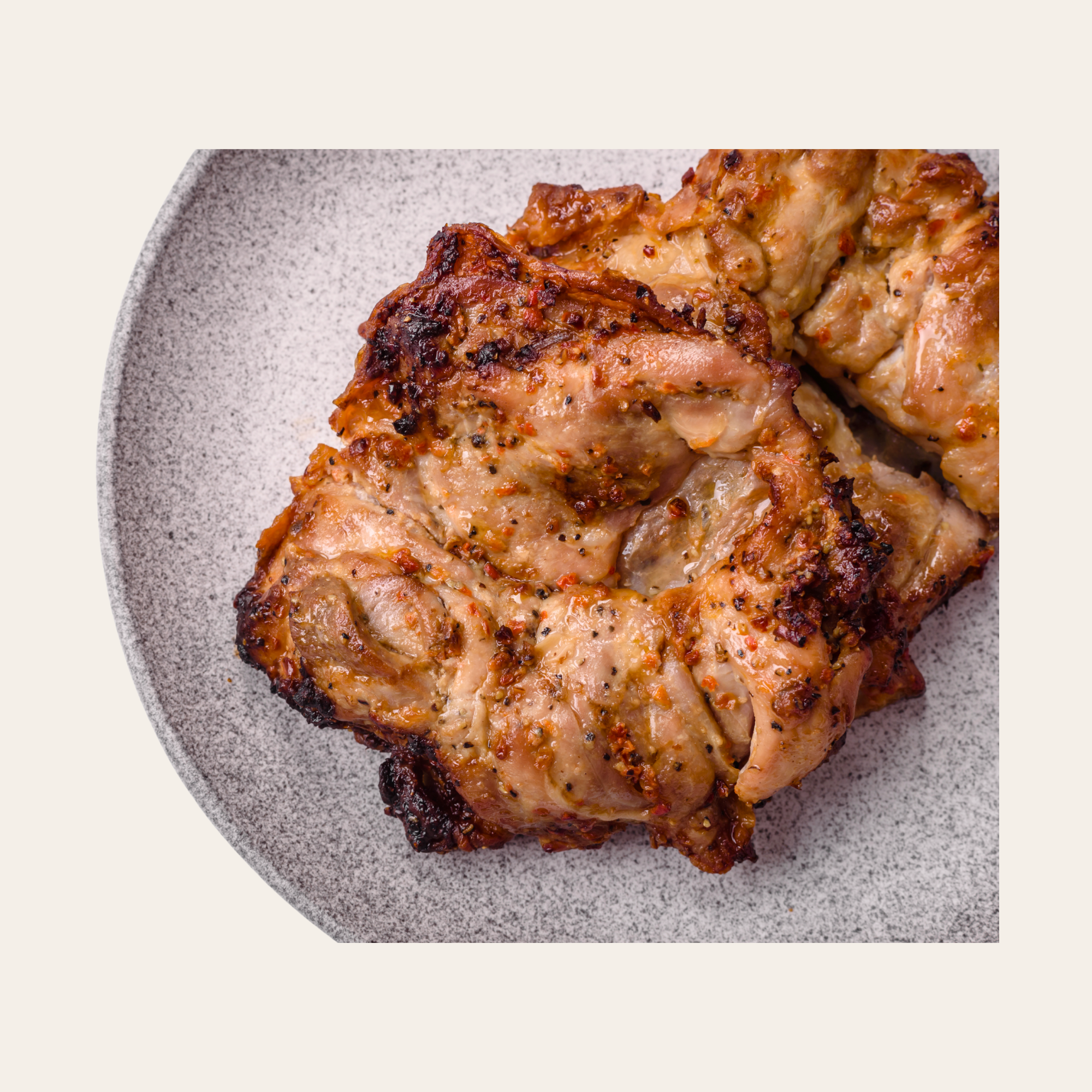 Пилешка пържола от бут печена на скара