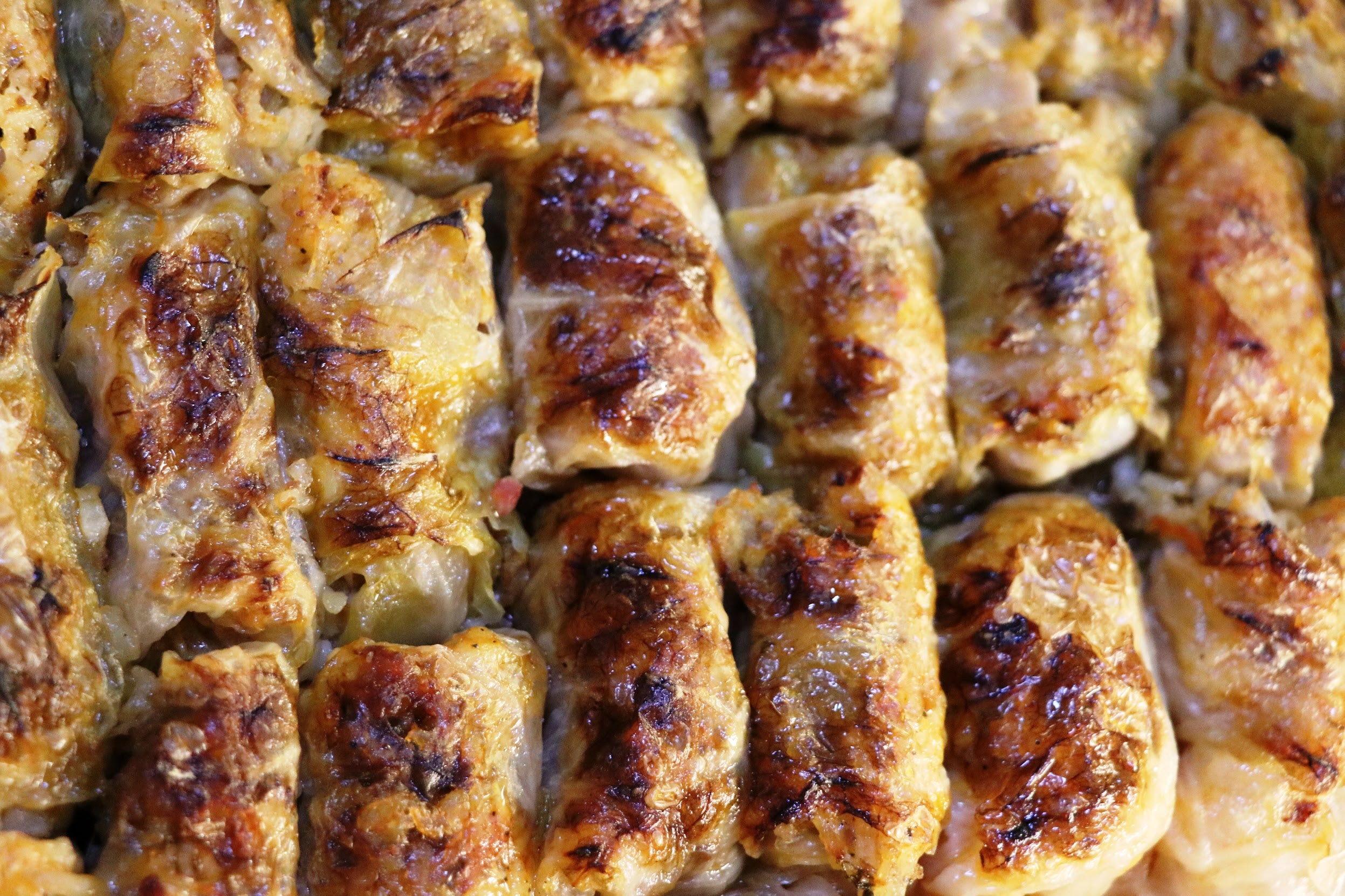 Сарми с ориз и пилешко филе