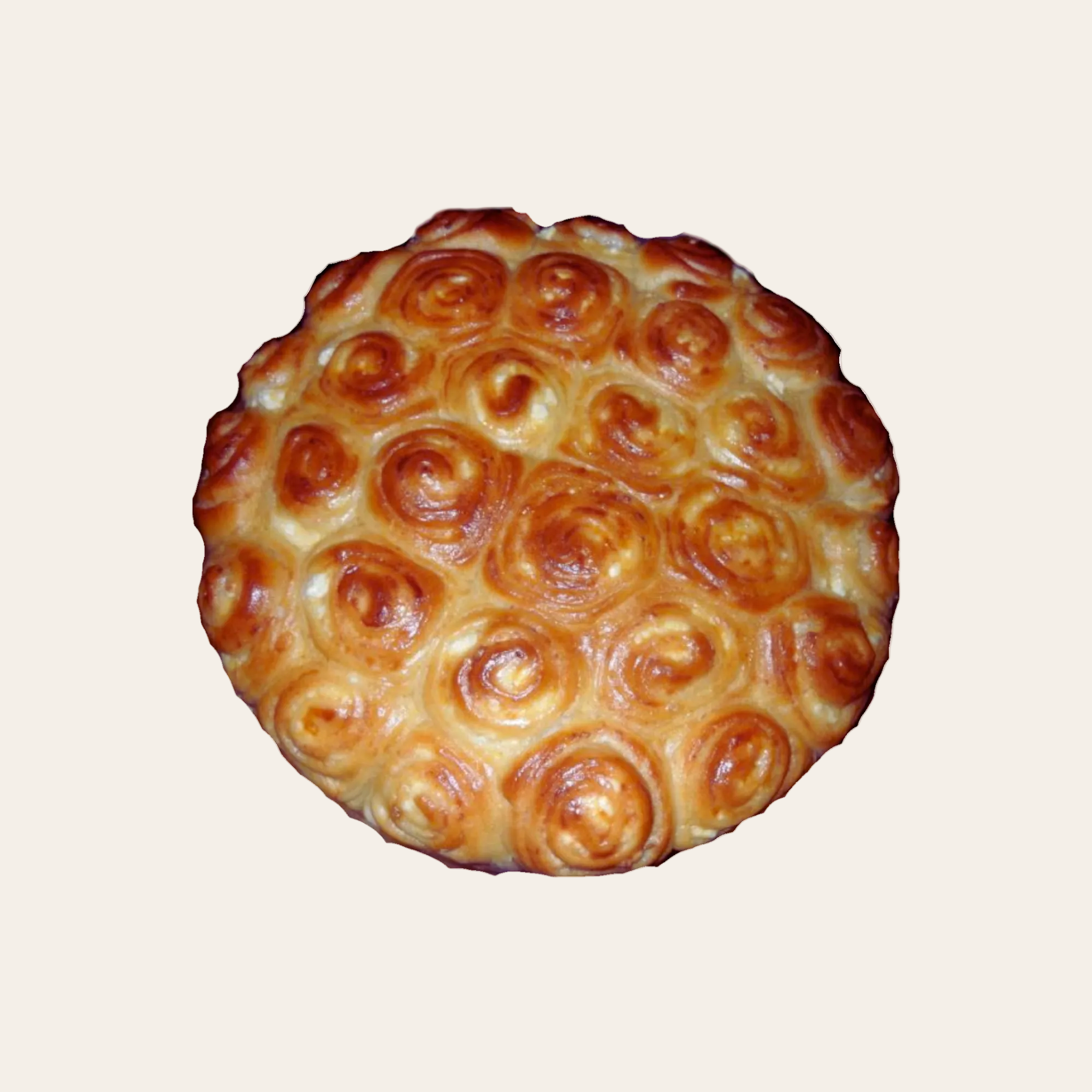 Ръчно точен тутманик с масло и сирене